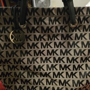 Michael Kors Black Logo Tote Bag